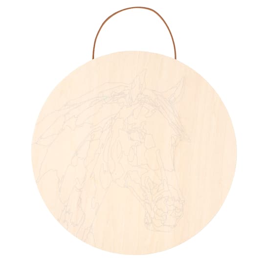 Horse Paint-by-Number Plywood Surface Kit by Artist's Loft®